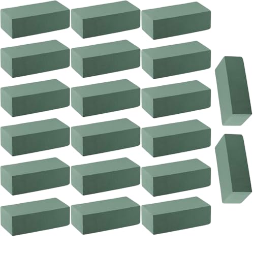 acquaverde | 20 Mattonelle di Spugna per Fiori Recisi, 25x10x8