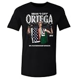 500 LEVEL UFC Brian Ortega Grunge Men's Cotton T-Shirt (Black, L)