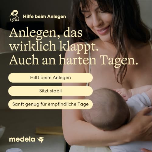 Medela Contact Brusthütchen aus Silikon – Weiches, ultradünnes Design – BPA-frei – 1 Packung mit 2 Hütchen (24 mm) und Aufbewahrungsbox – Ansicht 4