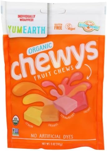 YumEarth Organic Chewys Fruit Flavored Candy Chews