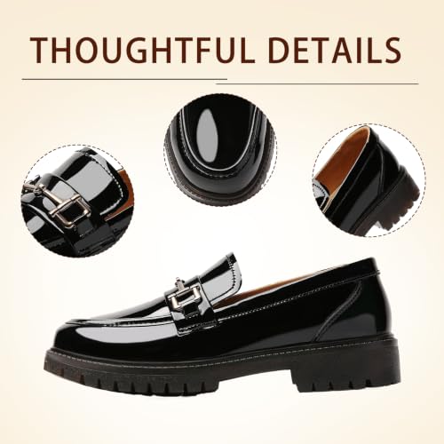 Image of Loafers for Women Women's Penny Loafers Slip On Leather Business Casual