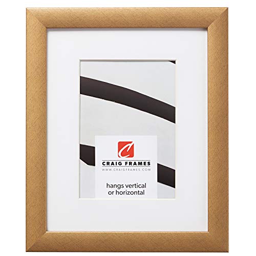 Craig Frames 18x24 Matted Frame for 12x18 Photo, Distressed Gold