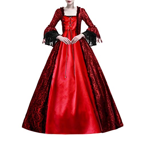 Robe de bal historique en dentelle : costume de princesse haute qualité