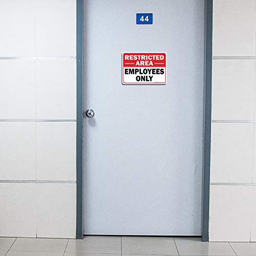 Plaque Employees Only en aluminium antirouille de qualité - 4