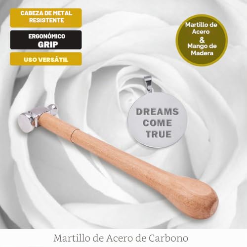 Miniatura 3 de Benecreat 1 Lb Chasing Bijoux Martillo Hacer Martillos Con Madera Mango Cómodo Para Joyas Artesanales, 25 Cm De Largo, 5,7 Cm De Ancho