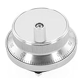 Zilimontt Manueller Impulsgeber für CNC-Handrad, MPG, für Graviermaschinen, 6-terminal, 5 V, Aluminiumlegierung, 60 mm Durchmesser, silberfarben, 1 Stück