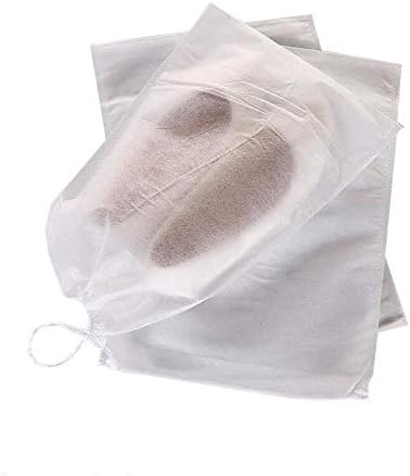 Miniatura 5 de 10 Uds blanco portátil zapatos bolsa de viaje bolsa de almacenamiento cordón bolsas de polvo tela no tejida, Blanco