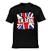 Homme U.K. Shirts S-ŭbs Tees Manches Courtes T-Shirt en Coton for Men Noir col Rond Chemise