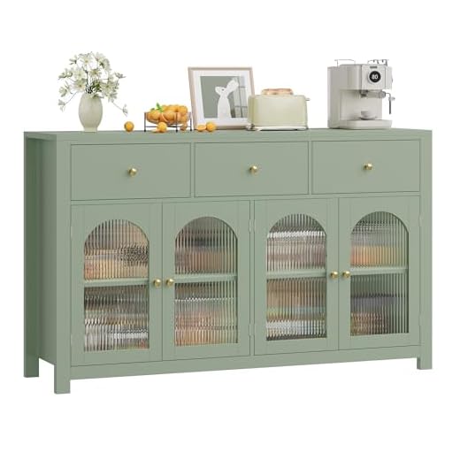 FINETONES Farmhouse Buffet Cabinet with Storage