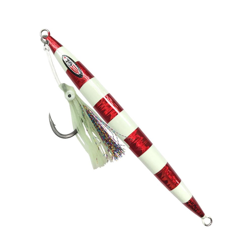 Feianoto Slow Metal Pitching Falling Jigs Glow Speed Vertical Jigs Jigging Tuna Lures Fast Saltwater Artificial Baits Jigging Fishing Plugs 200g-400g