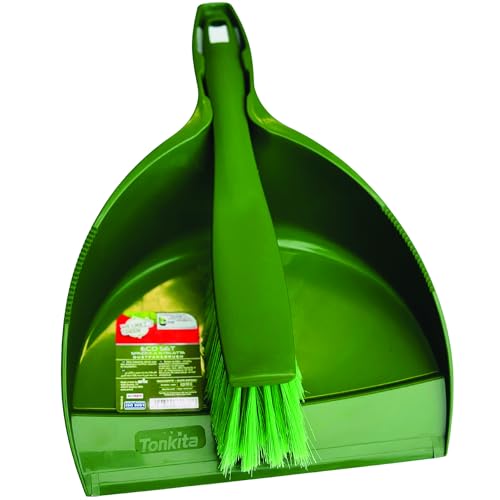 HOMESmith Made in Italy Dustpan & Brush Set, Green