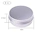 Marsheepy 30 ml（1 oz） 24 Pack Silver Aluminum Round Lip Balm Tin Storage Jar Containers with Screw Cap for Lip Balm, Cosmetic, Candles