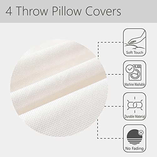 Set Of 4 Cow Fur Throw Pillow Covers 20X20 Spotted Deer Pillow Covers Cowhide Vintage Farmhouse Cushion Covers Western Cowboy Patchwork Elk Deer Living Room Decorative Pillow Covers #TOP5