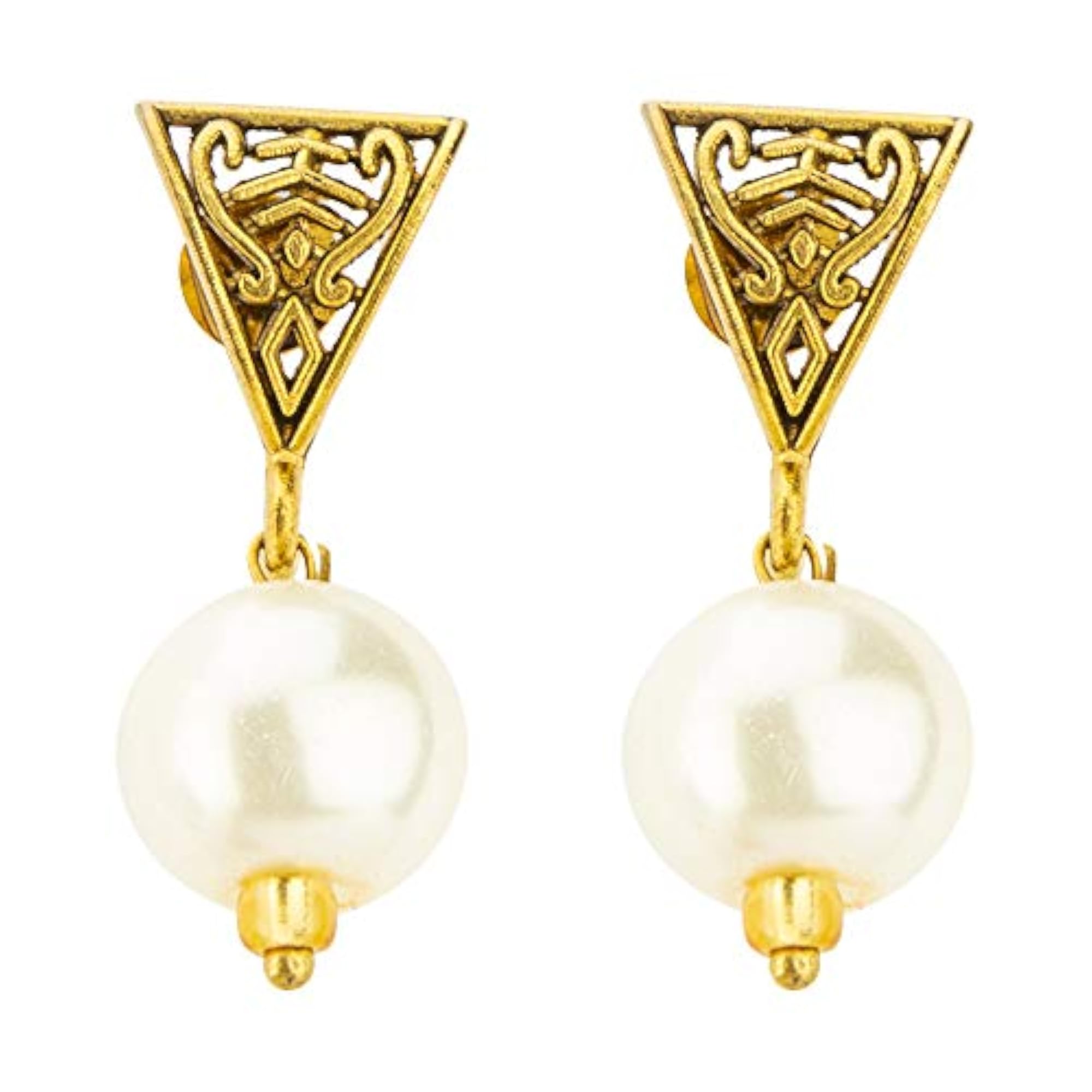 Chic Gold Necklace and Earrings Set
