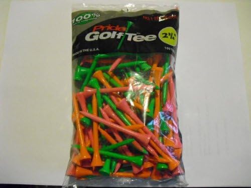 Pride Golf Tee Birch 2 3/4" Tees 6x100 Ct Bags Citrus Mix