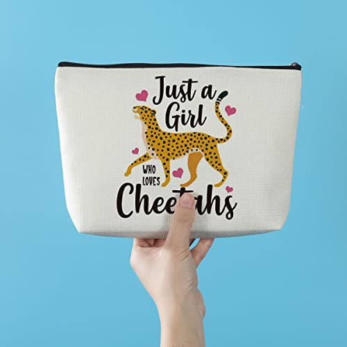 Azteoiz Cheetah Print Makeup Bag Cheetah Animal Lovers Gifts for Women, Graduation Friendship Birthday Gift for Girls Friends Daughter Sister Preppy Cosmetic Bag Zipper Pouch2