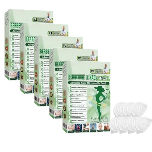 Patch moringa berberine 10-in-1 advanced nano microneedle naturel