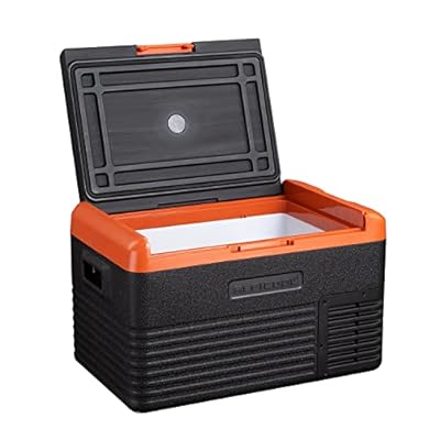 Alpicool CL30 Portable Car Freezer, 12 Volt Refrigerator, 30 Quart(28.6 Liter) Fast Cooling 12V Car Fridge, Car Cooler for RV, Truck, Camping, Outdoor -12/24V DC and 100-240V AC (Black & Orange)