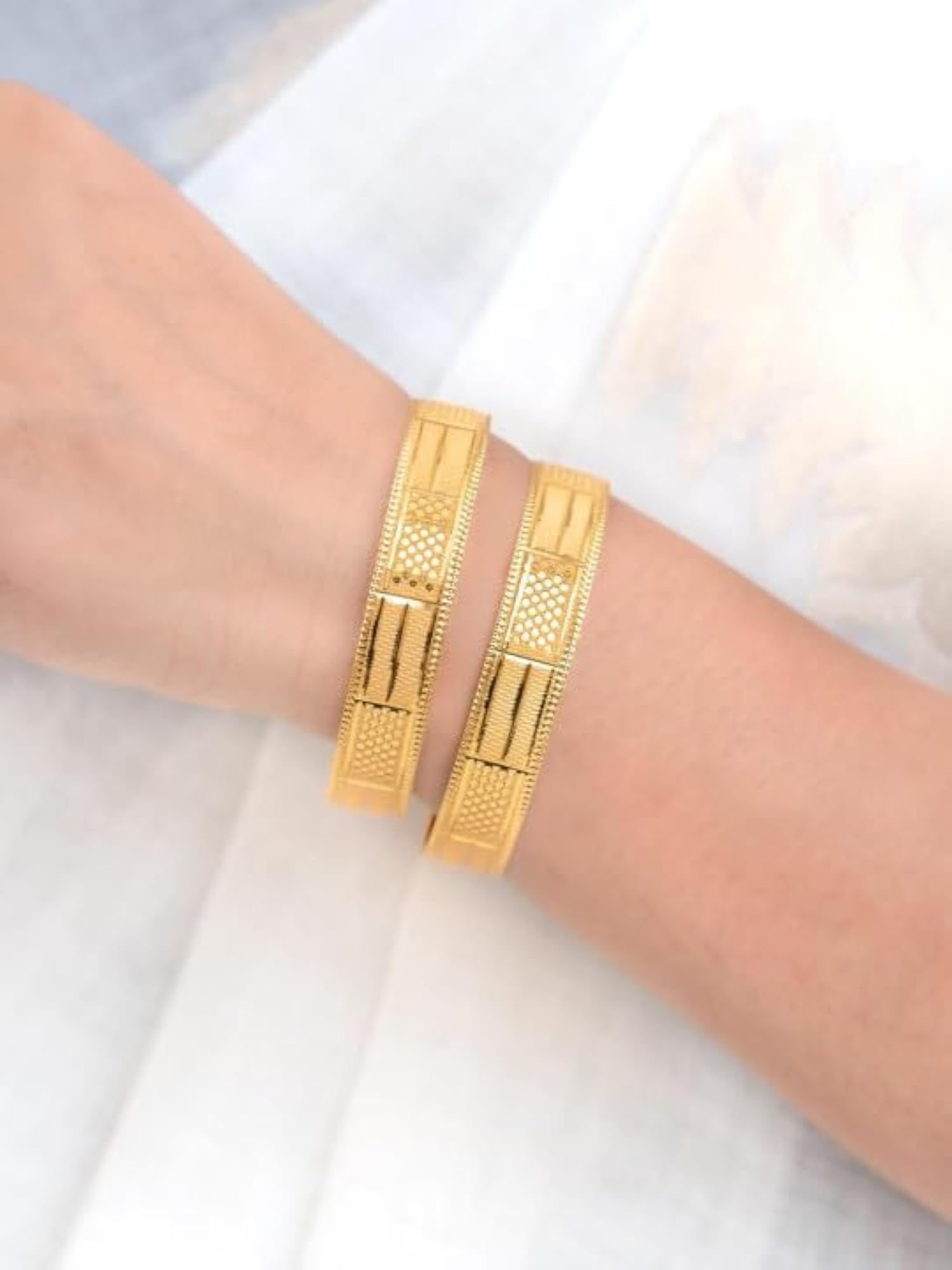 Traditional Plated Bangles Set Kada, Classic Ethnic Jewellery