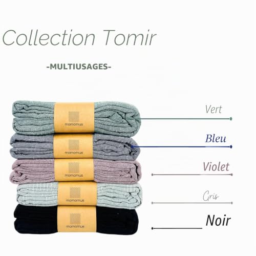 Dessus de lit 150x200 noir pour protéger le linge de maison