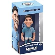 Minix Football Stars Sports Collectable Figurines, Julian Alvarez, Manchester City, 12cm