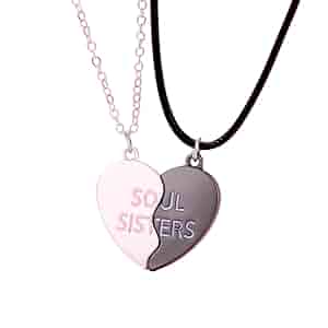Amazon.com: Best Friends Necklace for 2 Engraved Soul