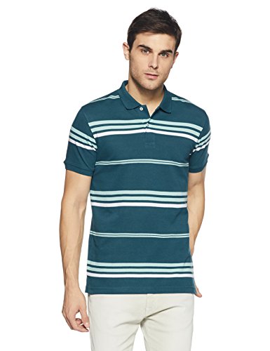 Image of Get In Men's Striped Regular Fit Polo