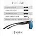 SMITH Riptide Sunglasses – Performance Sports Active Sunglasses for Biking, Running & More – For Men & Women – Matte Black + Blue ChromaPop Glass Polarized Mirror Lenses