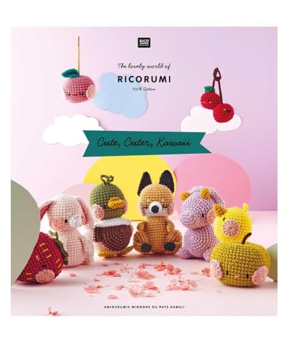 Rico Design   Libro de ganchillo Ricorumi   Cute, Cuter, Kawaii   10 modelos   16 páginas