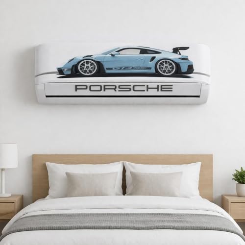 Image of GT3 RS Car Sticker for AC, Split Ac Stickers, Air Conditioner Sticker, car Stickers Fit for All Models Self Adhesive Sticker (Pack of 1)