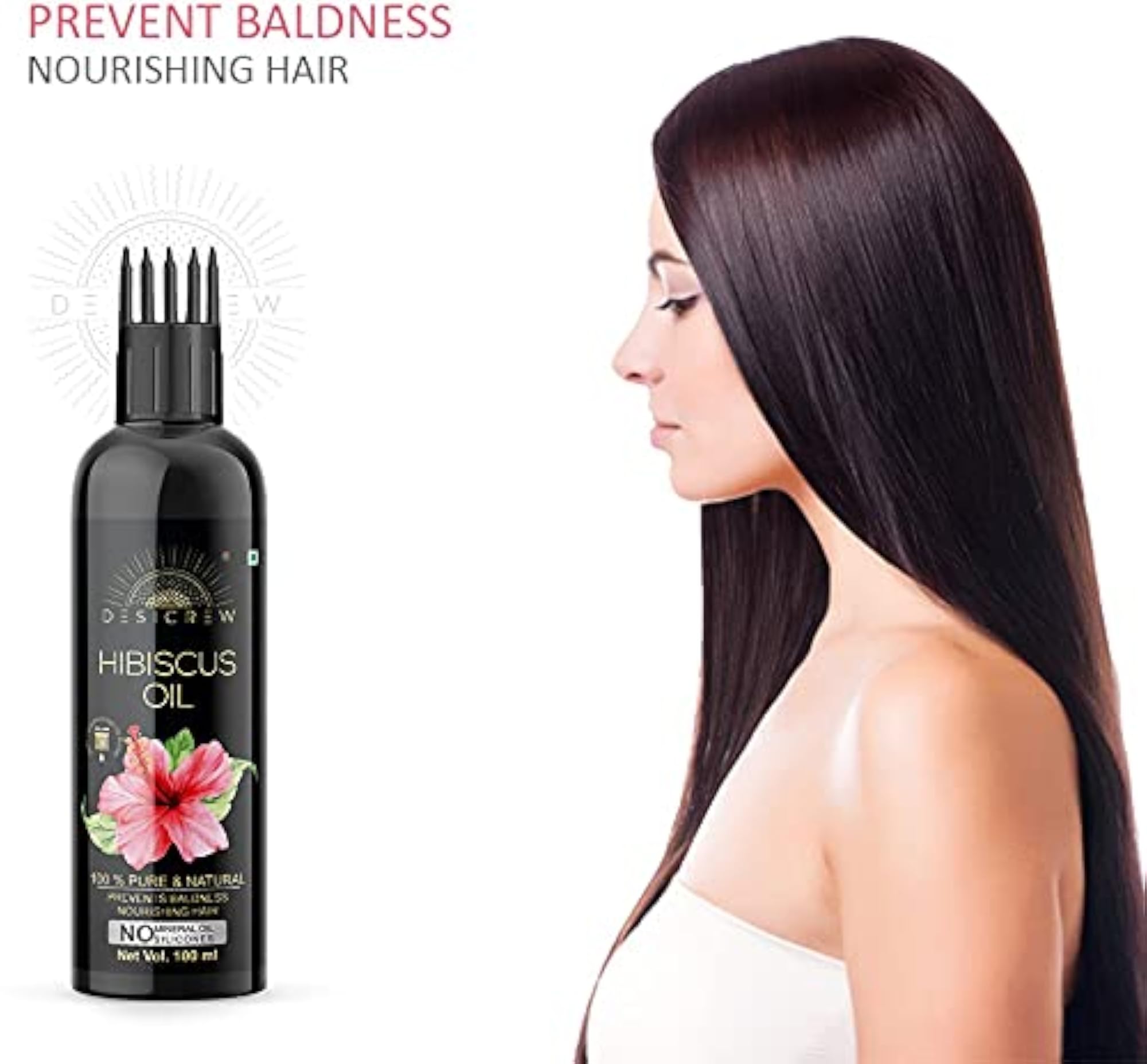 Cold-Pressed Virgin Coconut & Hibiscus Hair Oil Combo, 200ml