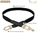 JASGOOD Women Skinny Elastic Belt for Dresses,Thin Retro Stretch Waist Belt with Golden Buckle 3 Pack,Black+Brown+Beige