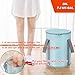 ANDECH®Upgrated Ionic Foot Bath Detox Machine Foot Spa Bath for Home Use Foot Cleaner Machine to Remove Toxins with 2 Arrays Disposable Foot Bath Liners Towel and Collapsible Bucket(7.4Gallon