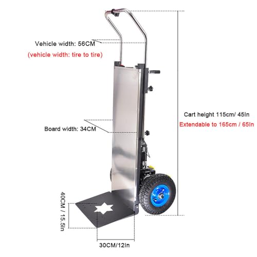 Carretilla eléctrica plegable para escaleras 1500W miniatura 2