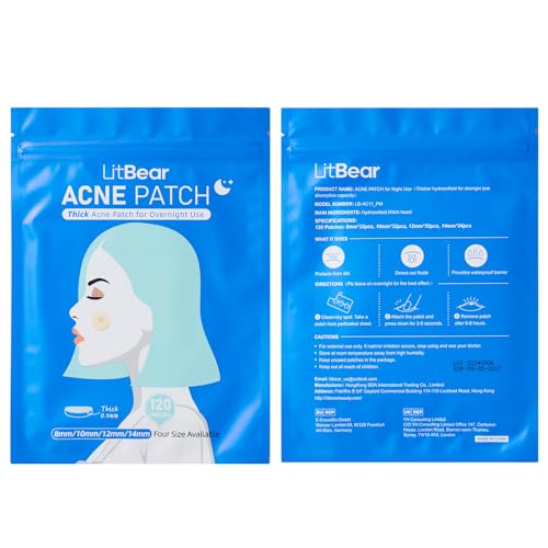 LitBear Acne Pimple Patches (180-Count, AM/PM) — view 8