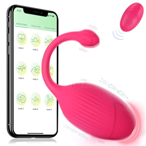 Couple Vibrator Wearable Sex Toy, APP & Remote Control Adult Panty Vibrating G Spot Stimulator, Egg Vibrator with 9 Vibrating Modes, Juguetes Sexuales Bullet Vibrator