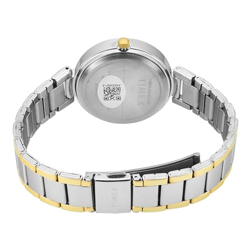 Image of TIMEX Champagne Round Dial Analog Women's Watch - TWEL18711