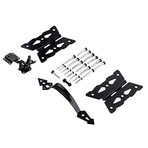 National Hardware N109-300 V8418 Decorative Butterfly Hinge Gate Kit In Black #TOP1