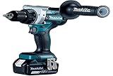 Makita DDF486RTJ Akku-Bohrschrauber 18V / 5,0 Ah, 2 Akkus + Ladegerät im MAKPAC, Petrol