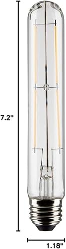 Miniatura 2 de Satco Bombilla LED E26 de 8 W, 3000 K, clasificación de 15000 horas, regulable