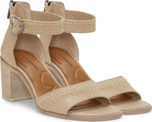 Image of Lucky Brand Shivona Stitched Heeled Sandal