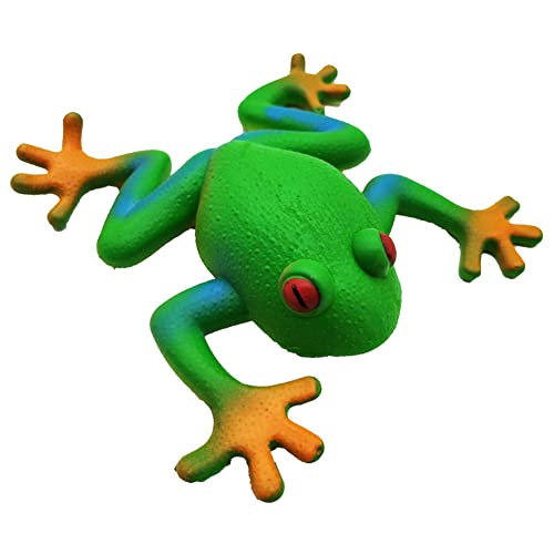 Jinmoioy カエル スクイーズ おもちゃ 柔らかいゴム 子供 動物フィギュアおもちゃ 伸縮性 減圧おもちゃ 気持ちいい 面白い ストレス解消玩具 友達 ギフト 楽しいおもちゃ 蛙