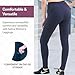 SATINA Navy Blue Leggings with Pockets for Women - High Waisted Yoga Pants - Buttery Soft and Stretchy Fabric - Full Length and Capri Options Available - Tummy Control - For Gym, Running and Daily Use