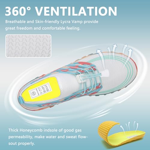 Image of WateLves Water Shoes Mens Womens Barefoot Beach Swim Shoes Quick-Dry Aqua Socks Pool Shoes for Surf Yoga Water Aerobics
