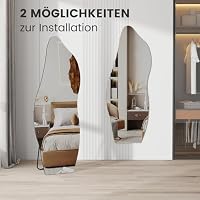 Muzilife Ganzkörperspiegel Asymmetrischer Standspiegel 160x60cm – Ansicht 5