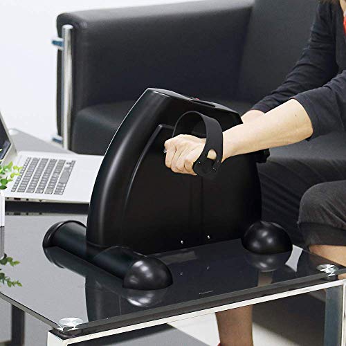 Mini Exercise Bike, Pedal Exerciser, Arm and Leg Exercise Cycle, Under Desk Bike With LCD Display