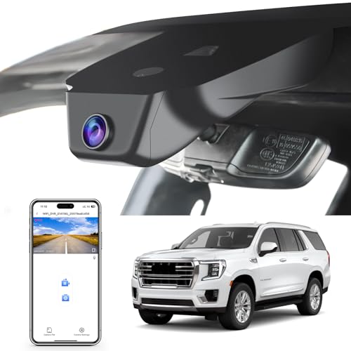 Mangoal 4K Dash Cam Custom fit for GMC Yukon, Yukon XL 2023-2026(Model A), SLE SLT AT4 Denali Ultimate, Integrated OEM Look, UHD 2160P Video, WiFi & App, G-Sensor, Easy to Install, 64GB Card