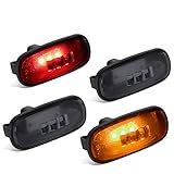 DNA Motoring FENDL-DRAM02-SM 4Pcs Smoked Lens Dually Fender LED Side Marker Light Lamps