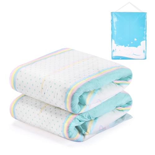 LittleForBig 5500-5800 ml Cierre Auto-Agripante Ajustable Pañal Adulto Impreso 2 Piezas - Baby Parade (M)
