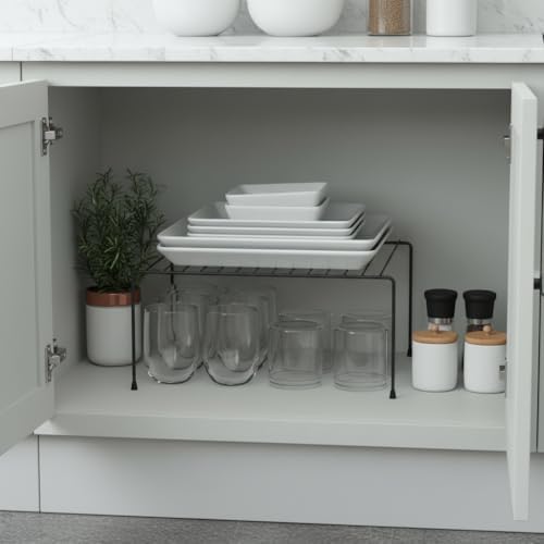 Teome Dolap Içi Düzenleyici Organizer Tezgah Banyo Tabak Bardak Mutfak Banyo Düzenleme - Görsel 2